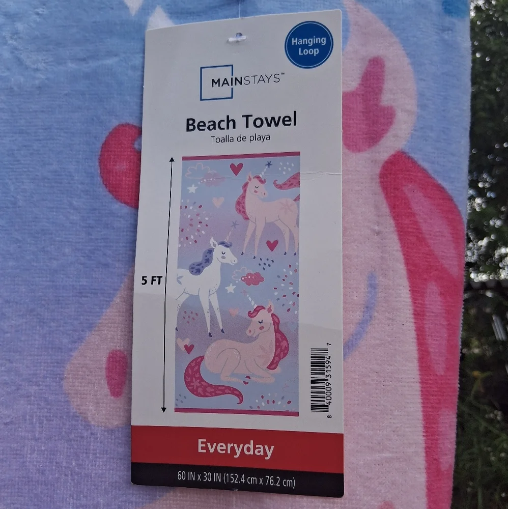Mainstays Unicorn Beach Towel